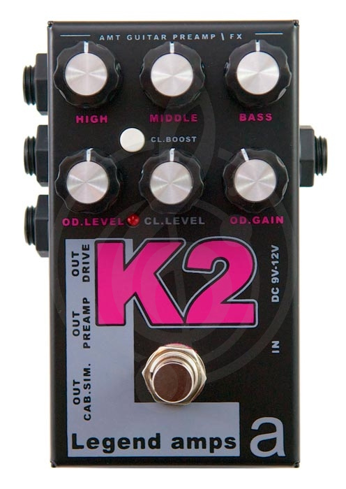 Гитарный предусилитель (преамп) Гитарные предусилители (преампы) AMT electronics AMT K2 Legend amps 2 Guitar preamp - гитарный предусилитель (Krank) K2 - фото 1
