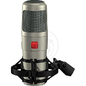 Микрофоны для стрима Ламповые студийные микрофоны Behringer Behringer T-1 Tube Condenser Microphone, ламповый студийный конденсаторный микрофон T-1 - фото 1