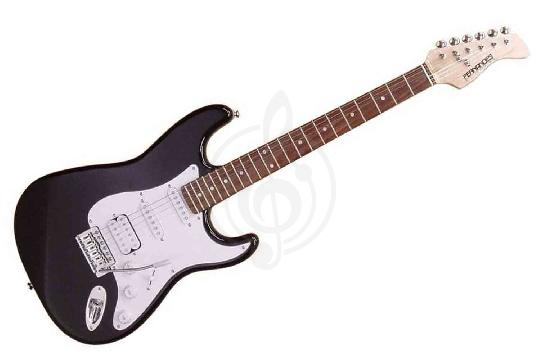 Изображение FERNANDES LE-1Z BLK/ L - Электрогитара Stratocaster HSS, цвет - чёрный