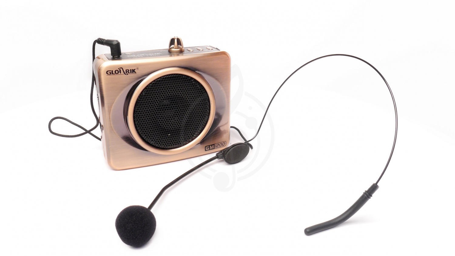 Радиосистема с головным микрофоном Радиосистемы с головным микрофоном GLORIK GLORIK GM1200A Портативный громкоговоритель в комплекте с головной гарнитурой, с креплением на пояс GM1200A - фото 6