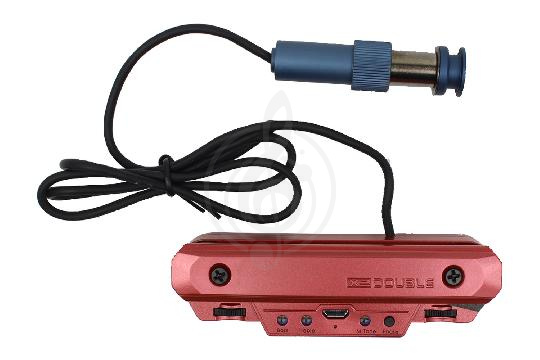 Звукосниматель для акустической гитары X2 DOUBLE X0 RED - Магнитный звукосниматель со встроенным микрофоном, X2 DOUBLE X0 RED в магазине DominantaMusic - фото 1