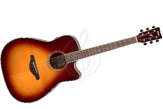Изображение YAMAHA FGC-TA BROWN SUNBURST - трансакустическая гитара