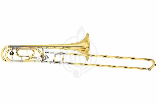 Изображение Yamaha YSL-882GOR - Bb/ F тромбон тенор профессиональный, 13,89/220мм, Gold-brass раструб