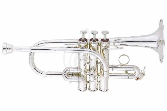 Изображение Yamaha YTR-9710 - труба G/ F, ручная работа, посеребренная , 2 раструба