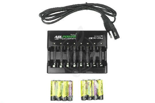 Изображение ABL POWER Li-ion-08 - комплект из 8 аккумуляторных батарей и зарядного устройства