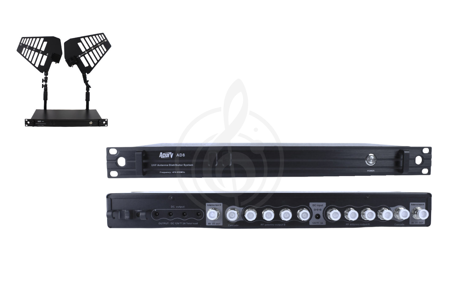 Аналоговый усилитель мощности ACURY AD8 - Антенный усилитель, ACURY AD8 в магазине DominantaMusic - фото 1