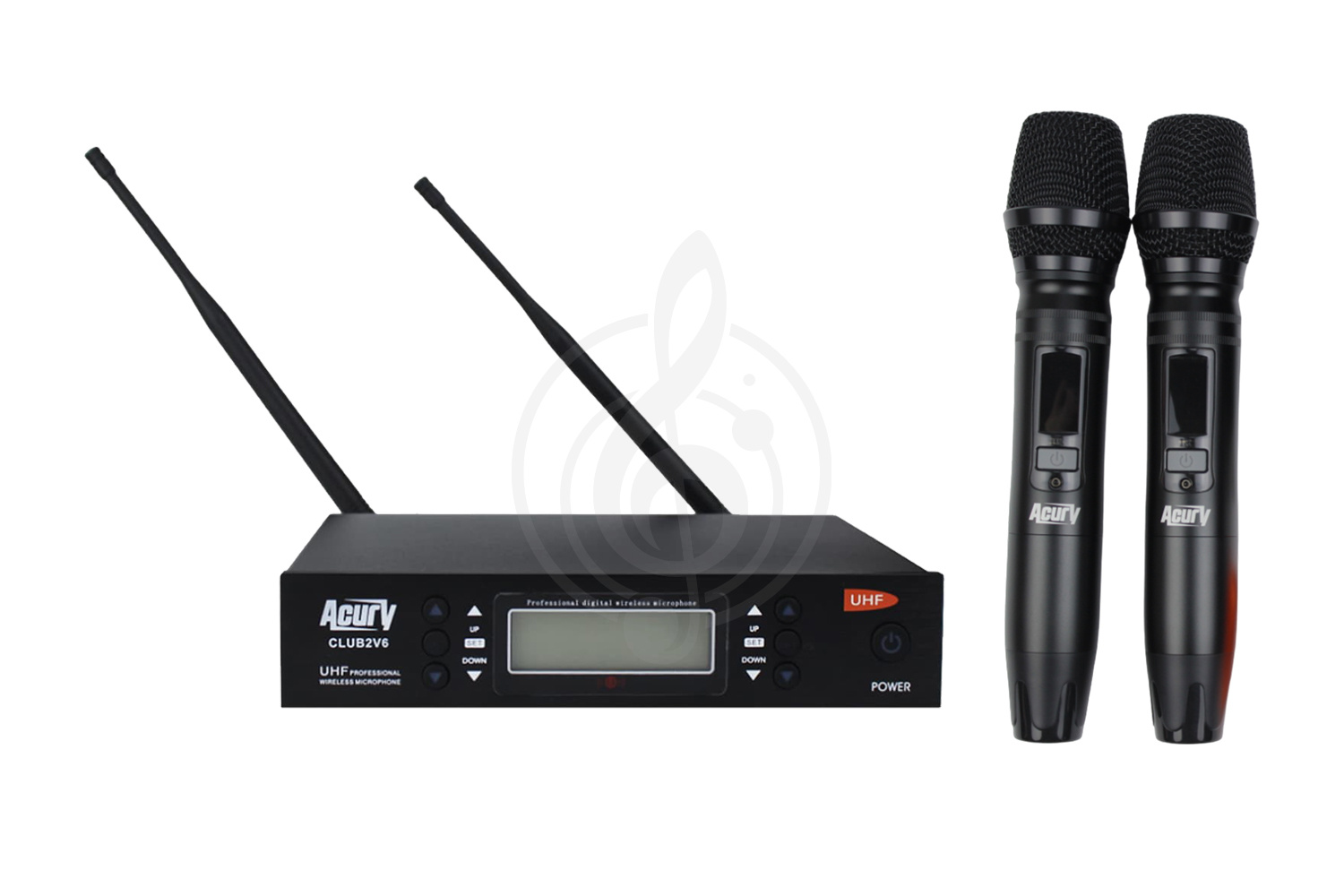 Радиосистема с ручным передатчиком ACURY CLUB2V6 - Радиосистема с двумя ручными микрофонами, ACURY CLUB2V6 в магазине DominantaMusic - фото 1