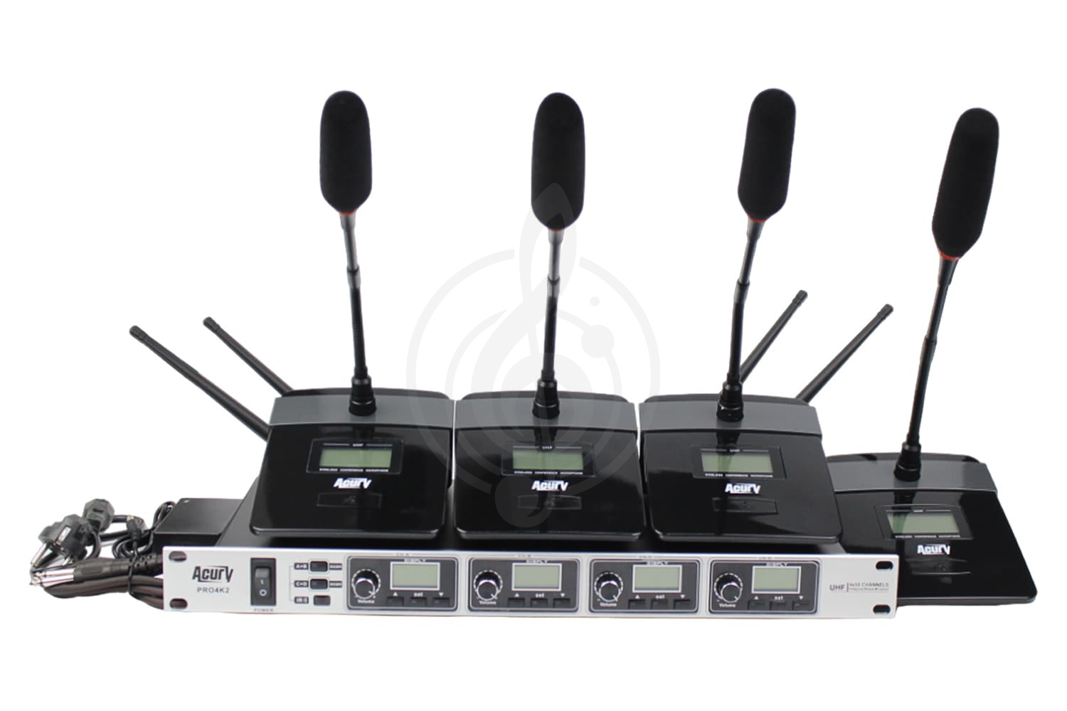 Беспроводная конференц-система ACURY PRO4K2 - Радиосистема с 4-мя конференц микрофонами, ACURY PRO4K2 в магазине DominantaMusic - фото 1