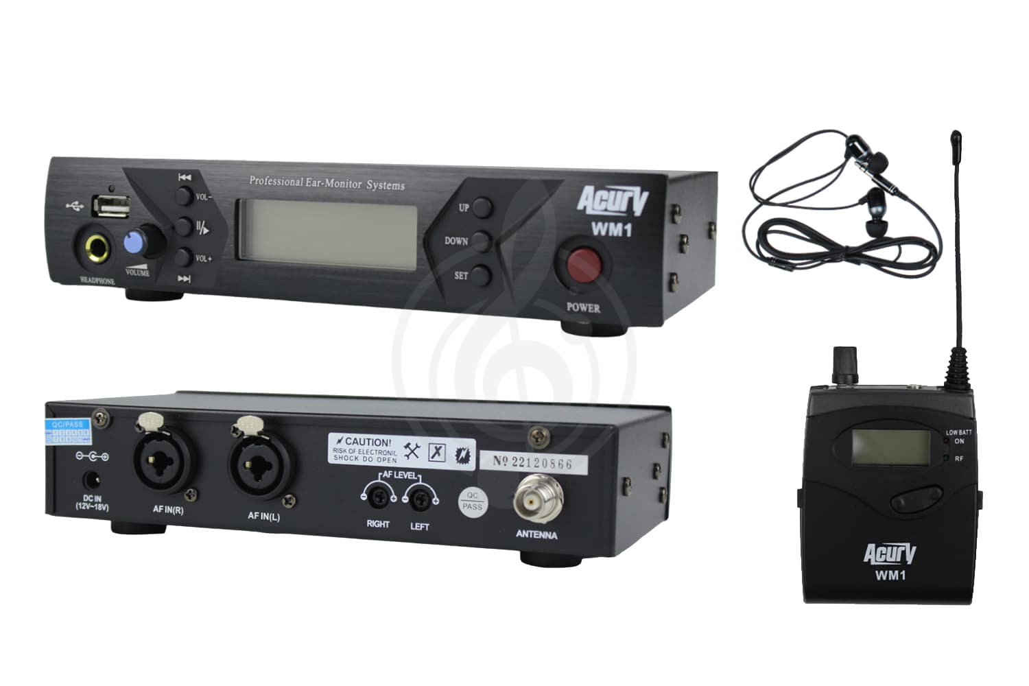 Радиосистема персонального мониторинга ACURY WM1 - Беспроводная система персонального мониторинга, ACURY WM1 в магазине DominantaMusic - фото 1
