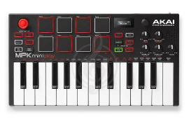 MIDI-клавиатура Миди-клавиатуры Akai AKAI PRO MPK MINI PLAY - USB MIDI клавиатура A085776 - фото 1
