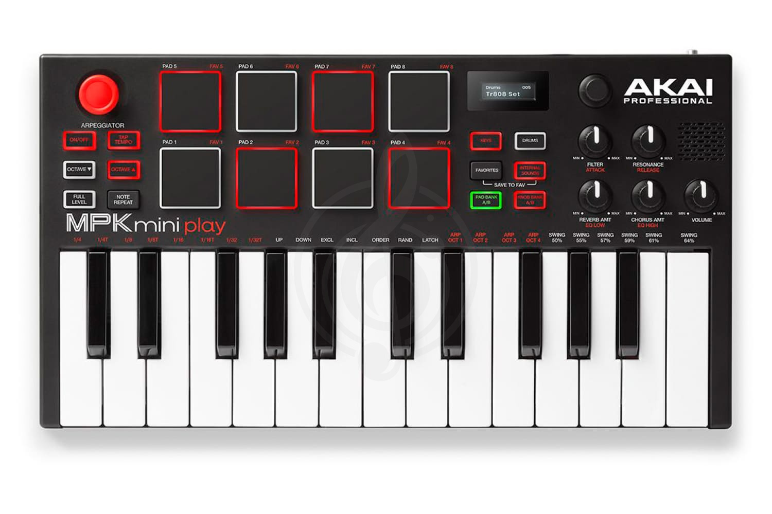 MIDI-клавиатура Миди-клавиатуры Akai AKAI PRO MPK MINI PLAY - USB MIDI клавиатура A085776 - фото 2