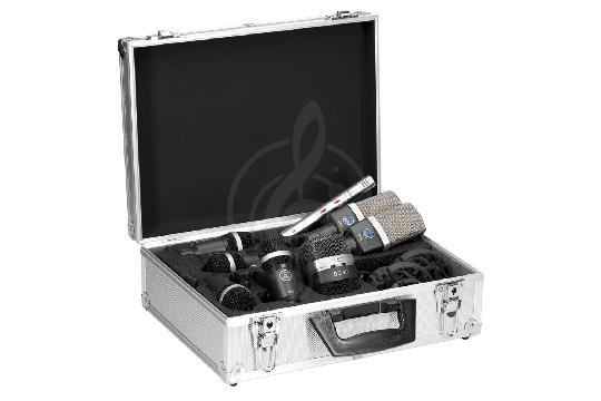 Инструментальный микрофон AKG Drumset Premium - комплект микрофонов для ударных инструментов, AKG Drumset Premium в магазине DominantaMusic - фото 1