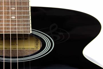 Акустическая гитара Акустические гитары ALICANTE ALICANTE ROCK BK Гитара акустическая,металлические струны, 22 лада ROCK BK - фото 7