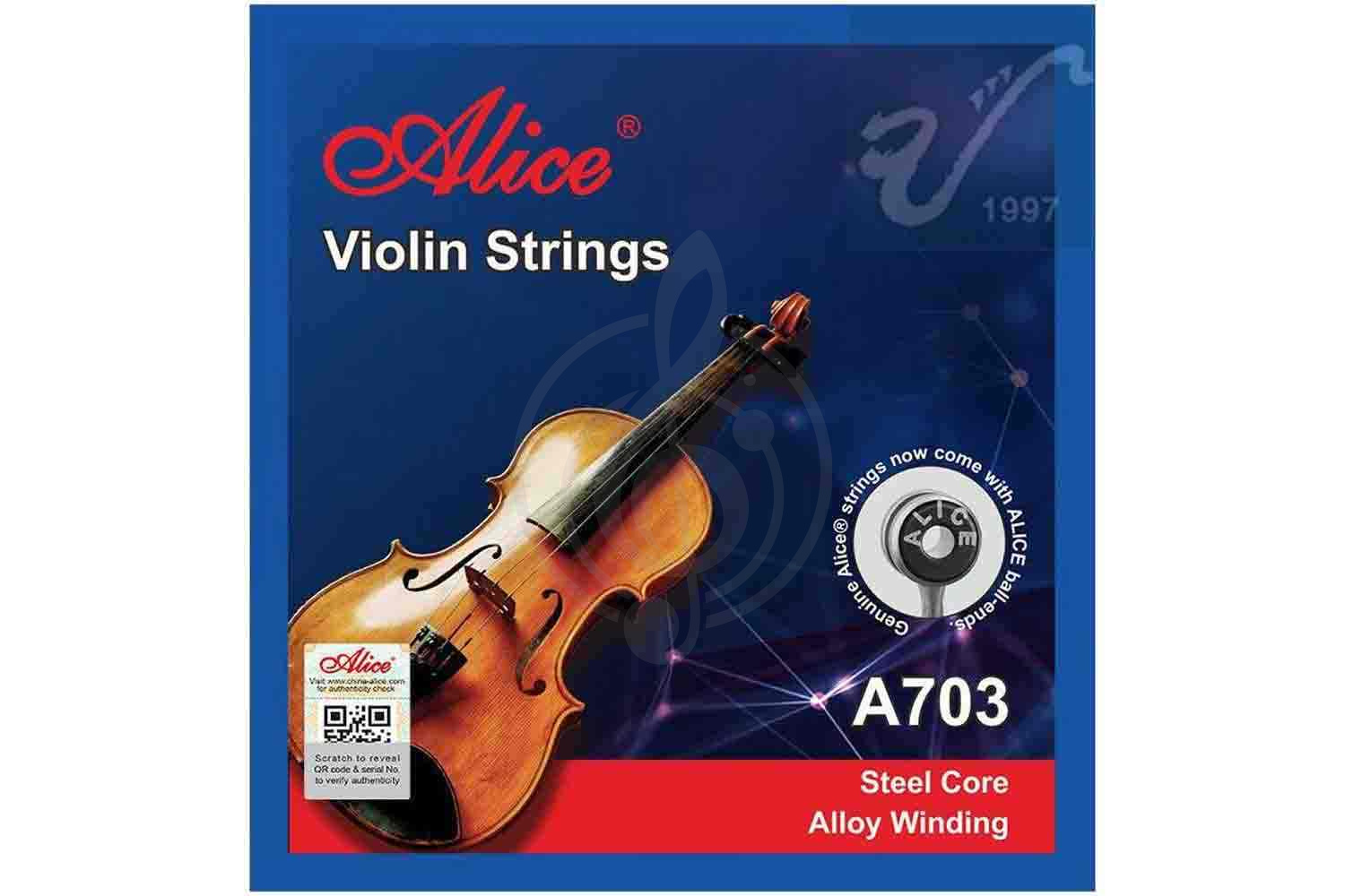 Струны для скрипки Струны для скрипки Alice ALICE A703 - Струны для для скрипки 4/4 A703 - фото 1
