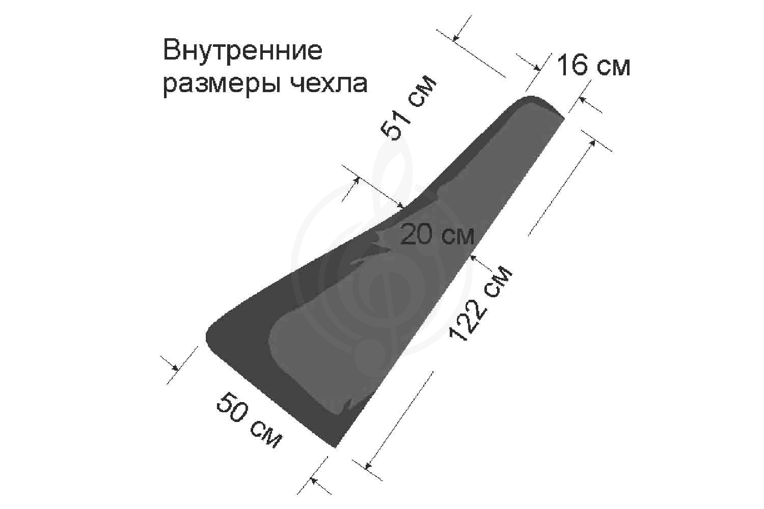 Чехол для электрогитары АМС ГЭ4.2explorer.pro - Чехол для электрогитары, AMC-Music ГЭ4.2explorer.pro в магазине DominantaMusic - фото 3