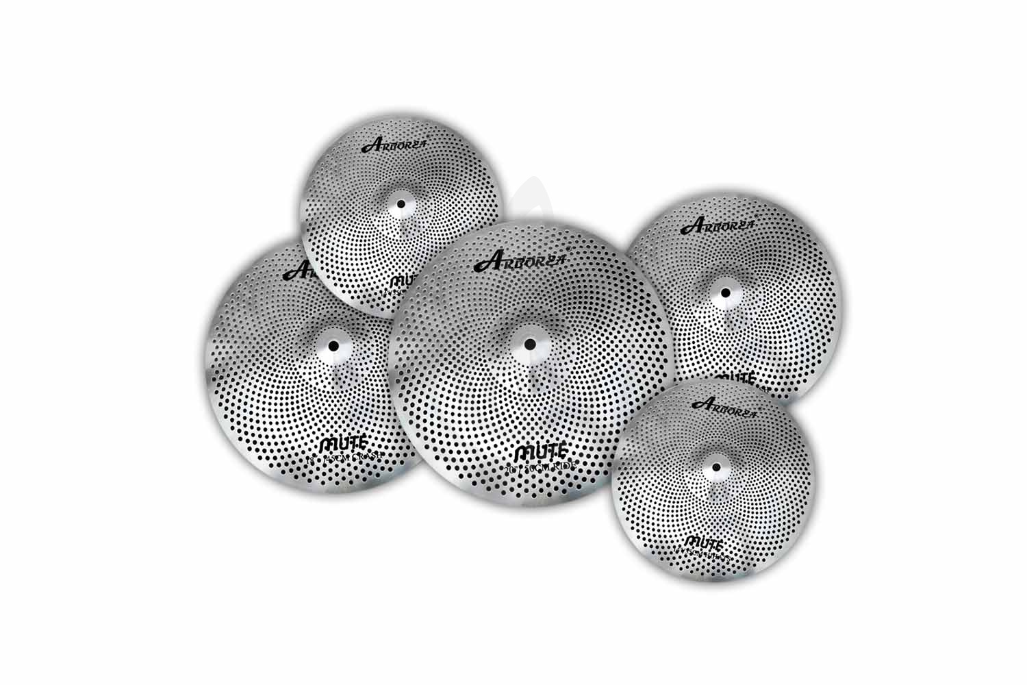 Комплект тарелок Arborea SM14161820SET Mute Silver - Комплект тарелок, Arborea SM14161820SET Mute Silver в магазине DominantaMusic - фото 1