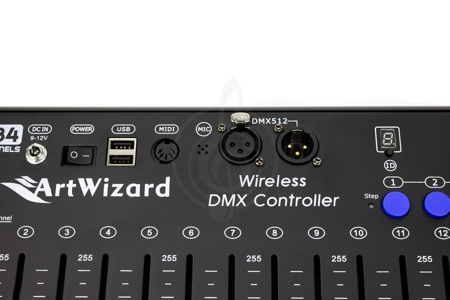 Пульт и контроллер DMX Пульты и контроллеры DMX Art Wizard Art Wizard C-384W - Пульт управления световыми приборами с беспрпередатчиком DMX-сигнала 2.4 гГц C-384W - фото 3