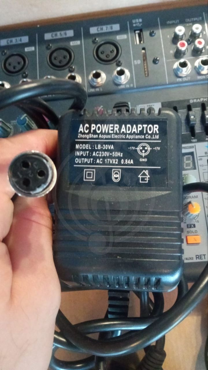 Аксессуары для микшера Art Wizard LB-30VA - Блок питания, Art Wizard LB-30VA в магазине Доминанта мьюзик - фото 1