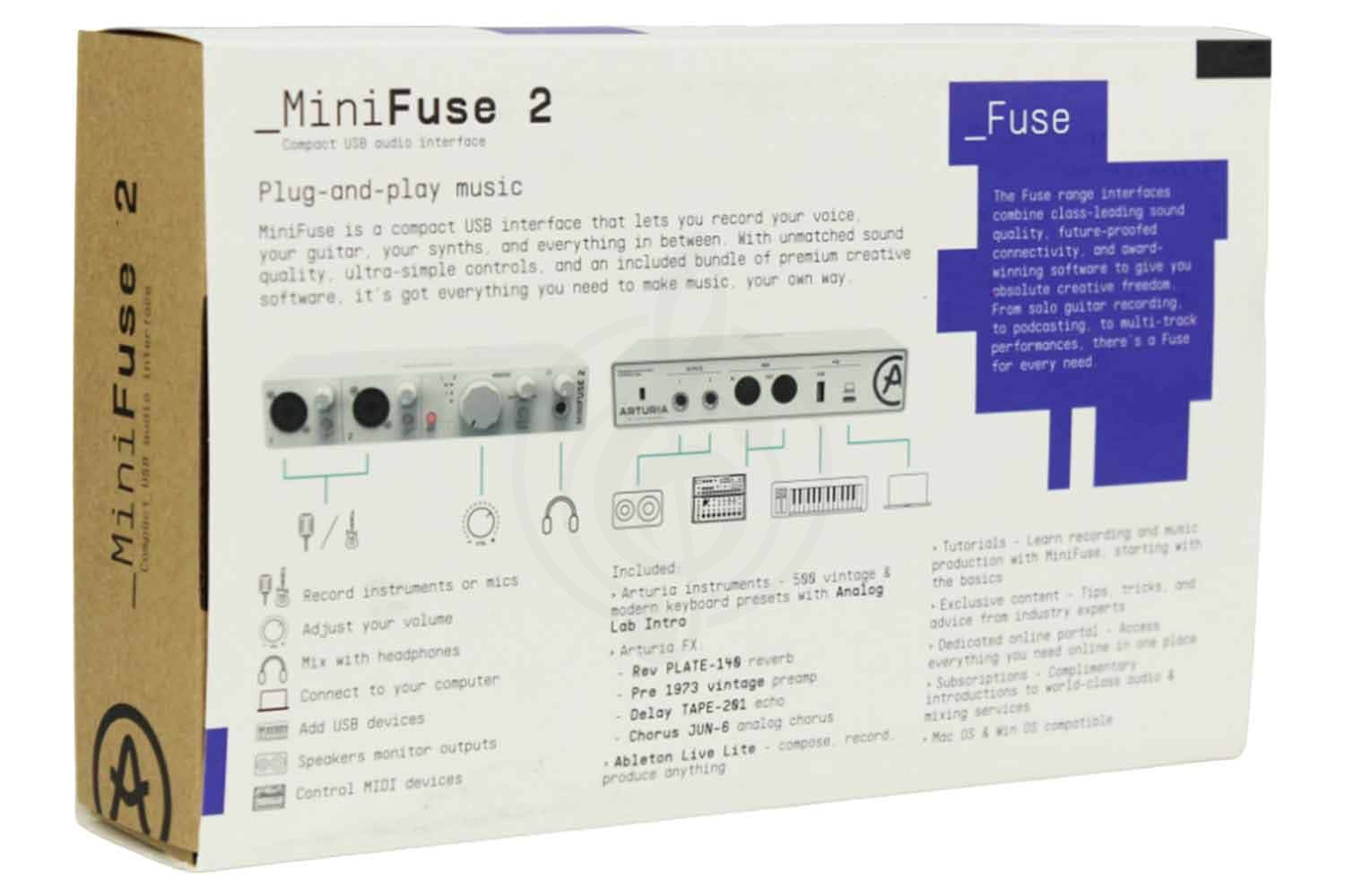 Звуковая карта Arturia MiniFuse 2 White - Аудиоинтерфейс, Arturia MiniFuse 2 White в магазине DominantaMusic - фото 3
