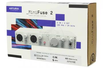 Звуковая карта Arturia MiniFuse 2 White - Аудиоинтерфейс, Arturia MiniFuse 2 White в магазине DominantaMusic - фото 2