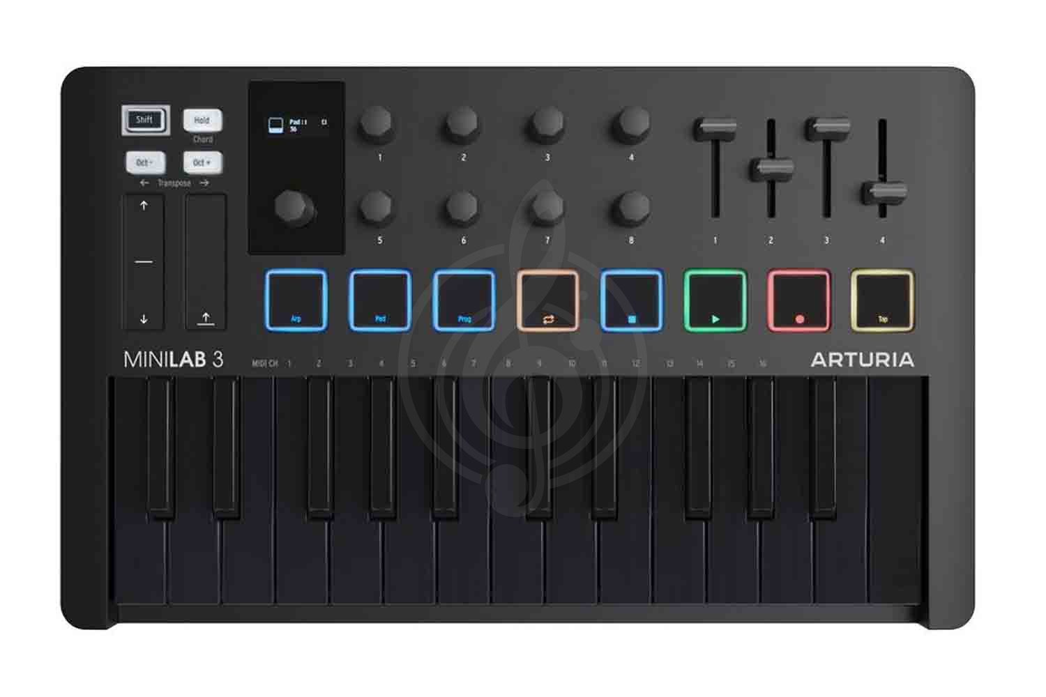 MIDI-клавиатура Arturia MiniLAB 3 Deep Black - MIDI-клавиатура,  MiniLAB 3 Deep Black в магазине DominantaMusic - фото 1