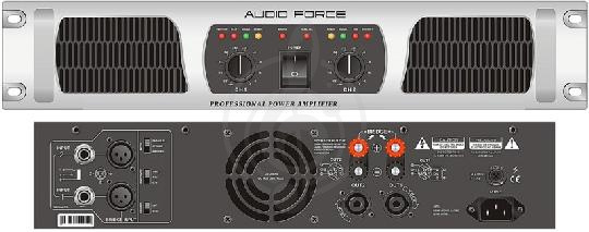 Изображение Audio Force MA-400 Усилитель мощности 2х400 Вт/8 Oм, 2х700 Вт/4 Oм
