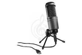 Конденсаторный студийный микрофон Конденсаторные студийные микрофоны AUDIO-TECHNICA Audio-Technica AT2020USB - Микрофон студийный конденсаторный  AT2020USB - фото 1