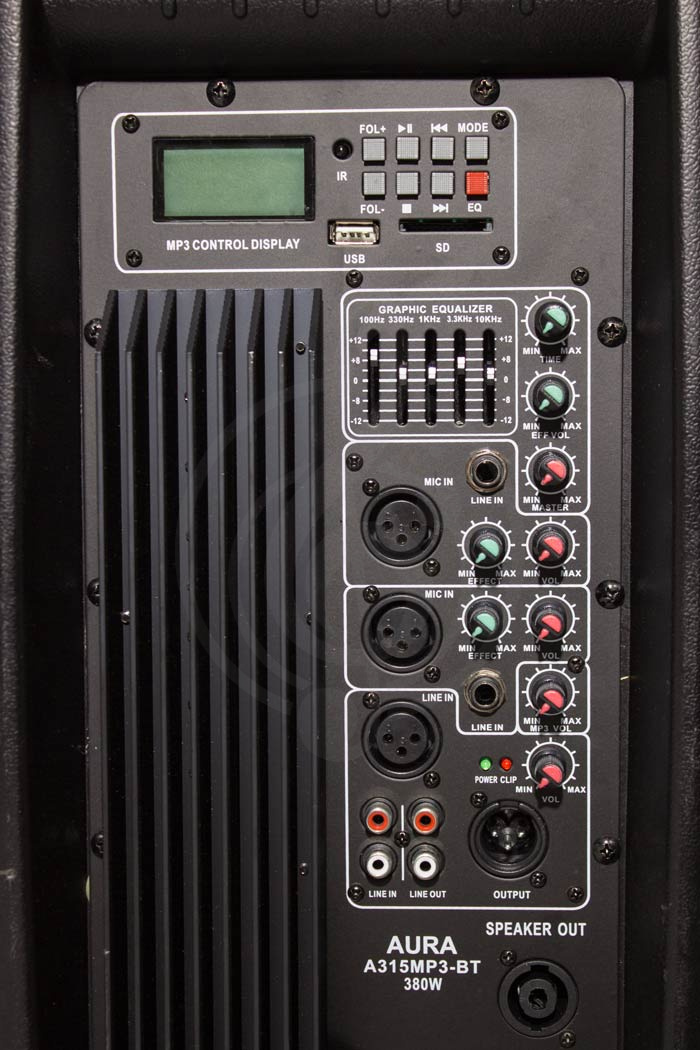 Активная акустическая система Активные акустические системы Aura Aura A315mp3-BT - Акустическая система активная A315mp3-BT - фото 4