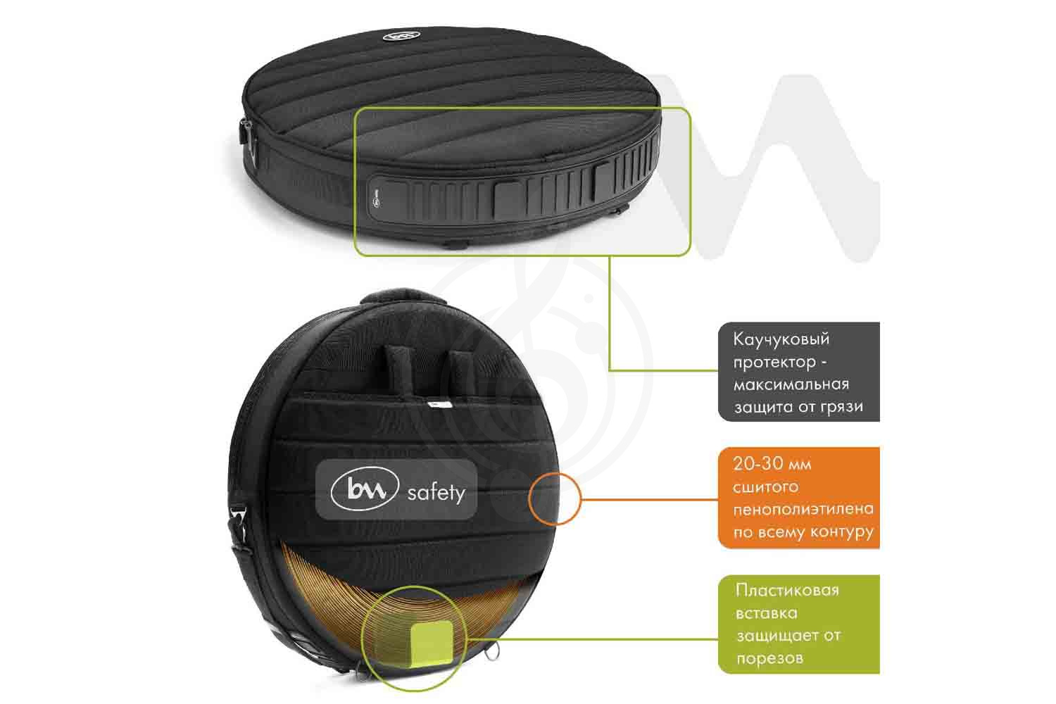 Чехол для тарелки BAG&music BM1215 CymbalBox - Чехол для Тарелок 22", BAG&music BM1215 в магазине Доминанта мьюзик - фото 21