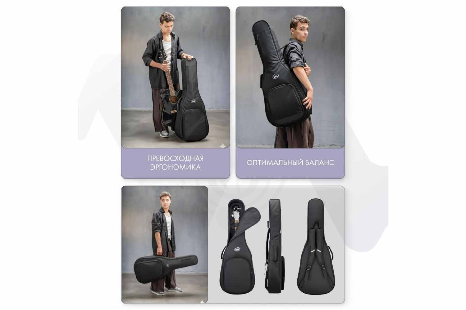 Чехол для акустической гитары BAG&music BM1232 Simple Acoustic - Чехол для акустической гитары, BAG&music BM1232 Simple Acoustic в магазине Доминанта мьюзик - фото 2
