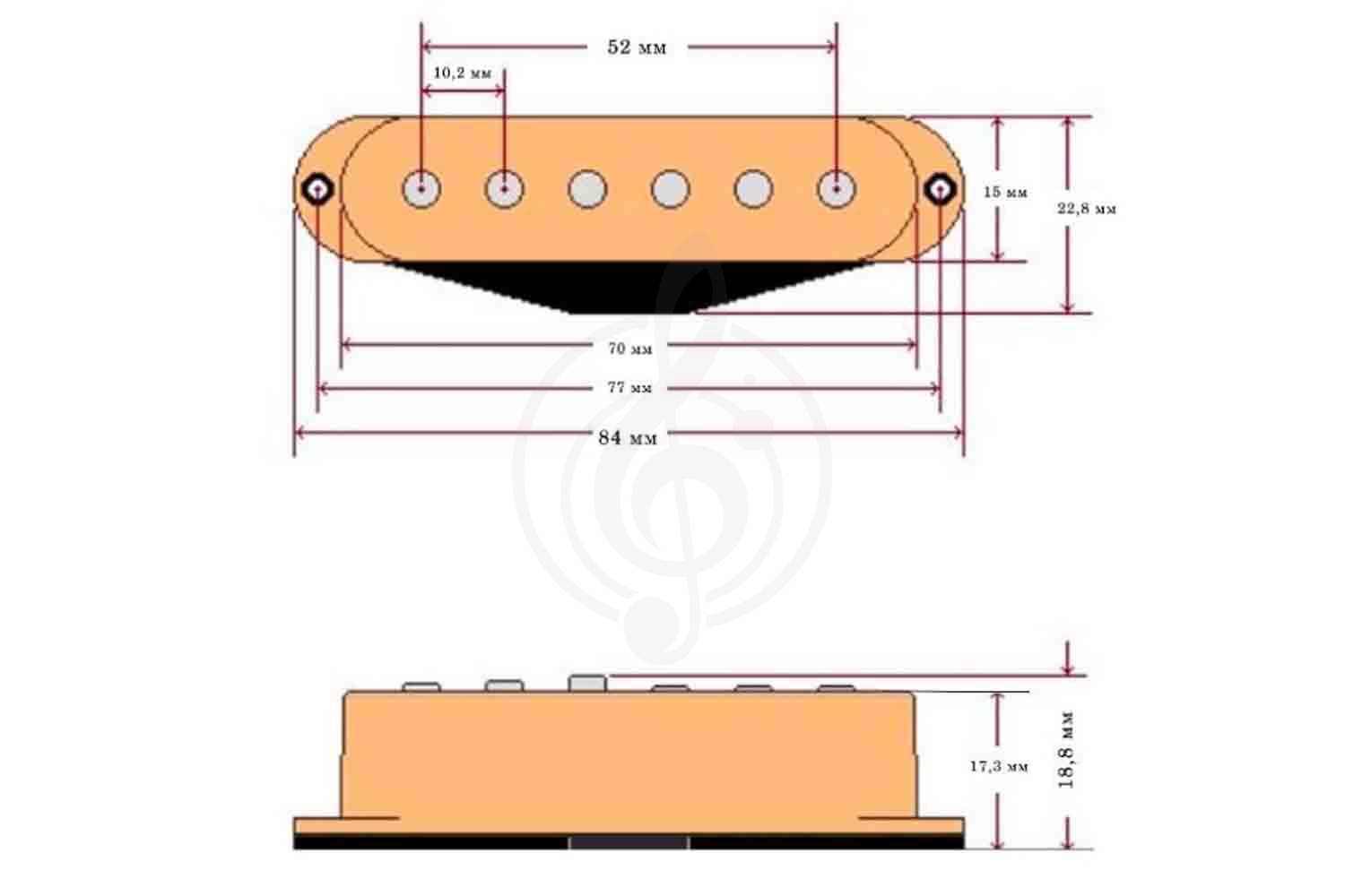 Звукосниматель для электрогитары Bagdasar guitars BGP401N True Vintage Stratocaster - Звукосниматель магнитный,  BGP401N в магазине DominantaMusic - фото 7