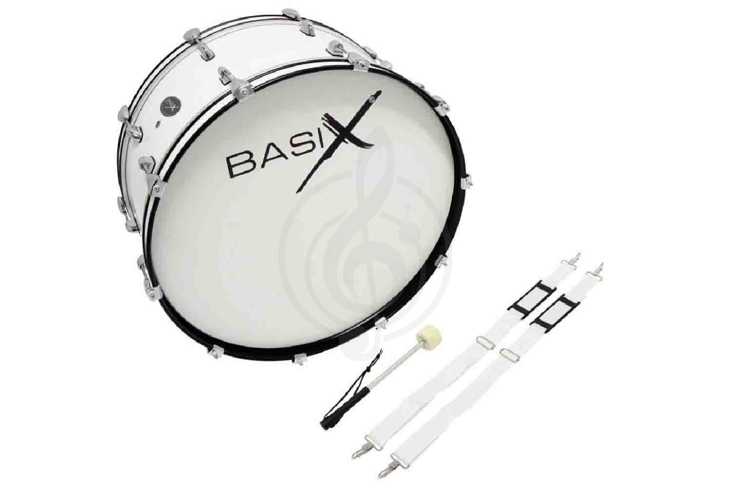Маршевый барабан Basix Marching Bass Drum 24x12" - Маршевый бас барабан, BASIX Marching Bass Drum 24x12" в магазине DominantaMusic - фото 1