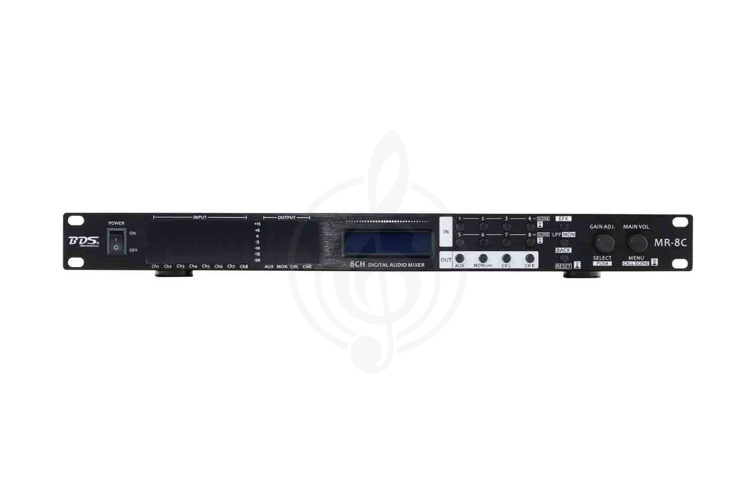 Аналоговый микшер BDS MR-8C - Микшер рэковый, 8 каналов, BDS MR-8C в магазине Доминанта мьюзик - фото 2