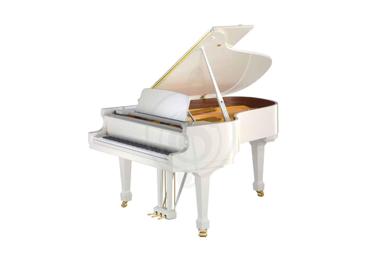 Акустический рояль Bechstein B 160 WHP CHR - Рояль акустический белый, полированный, отделка хром, Bechstein B 160 WHP CHR в магазине DominantaMusic - фото 1
