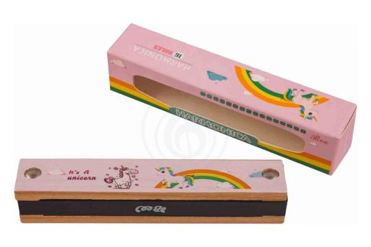 Диатоническая губная гармошка BEE DF16W PINK - Гармошка губная тремоло,  DF16W PINK в магазине DominantaMusic - фото 2
