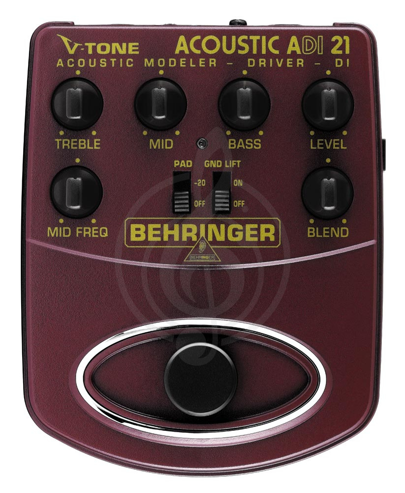 Эмулятор Эмуляторы Behringer Behringer ADI21 - Педаль моделирования акустических ADI21 - фото 1