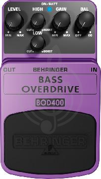 Изображение Behringer BOD400 Педаль гитарная "Bass Overdrive"