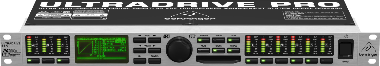 Аудиопроцессор Аудиопроцессоры Behringer Behringer DCX2496 ULTRA-DRIVE PRO DCX2496-EU - фото 2