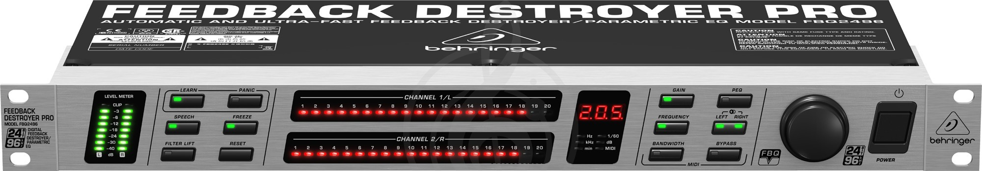 Подавитель обратной связи Подавители обратной связи Behringer Behringer FBQ2496-EU Подавитель обратной связи/ па FBQ2496-EU - фото 1