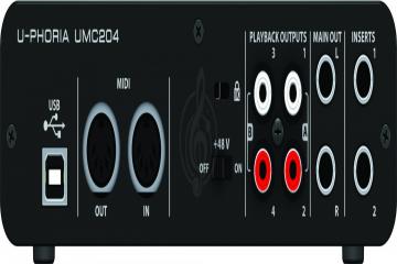 Звуковая карта Звуковые карты, аудиоинтерфейсы Behringer BEHRINGER UMC204 Аудиоинтерфейс 2x4 UMC204 - фото 4