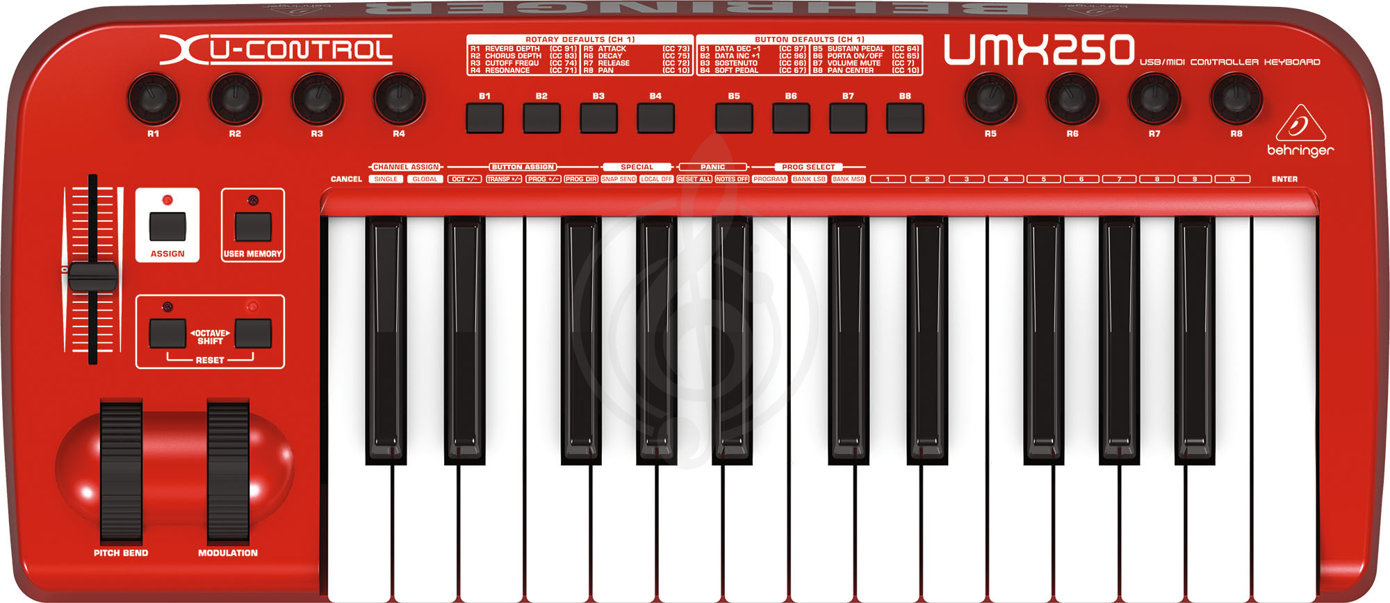 MIDI-клавиатура Миди-клавиатуры Behringer BEHRINGER UMX250 U-CONTROL - Миди-клавиатура UMX250 U-CONTROL - фото 1