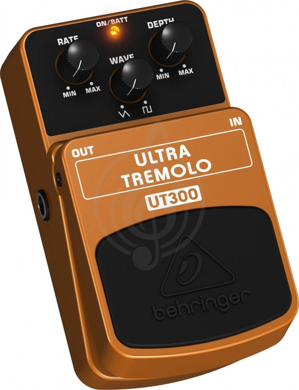 Педаль для электрогитар Педали для электрогитар Behringer BEHRINGER UT300 ULTRA TREMOLO - Педаль эффектов тремоло для гитар, бас-гитар и клавишных. UT300 - фото 1