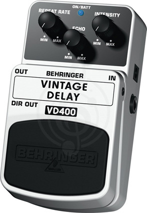 Педаль для электрогитар Педали для электрогитар Behringer Behringer VD400 Vintage Delay - Педаль эффектов  VD400 - фото 2