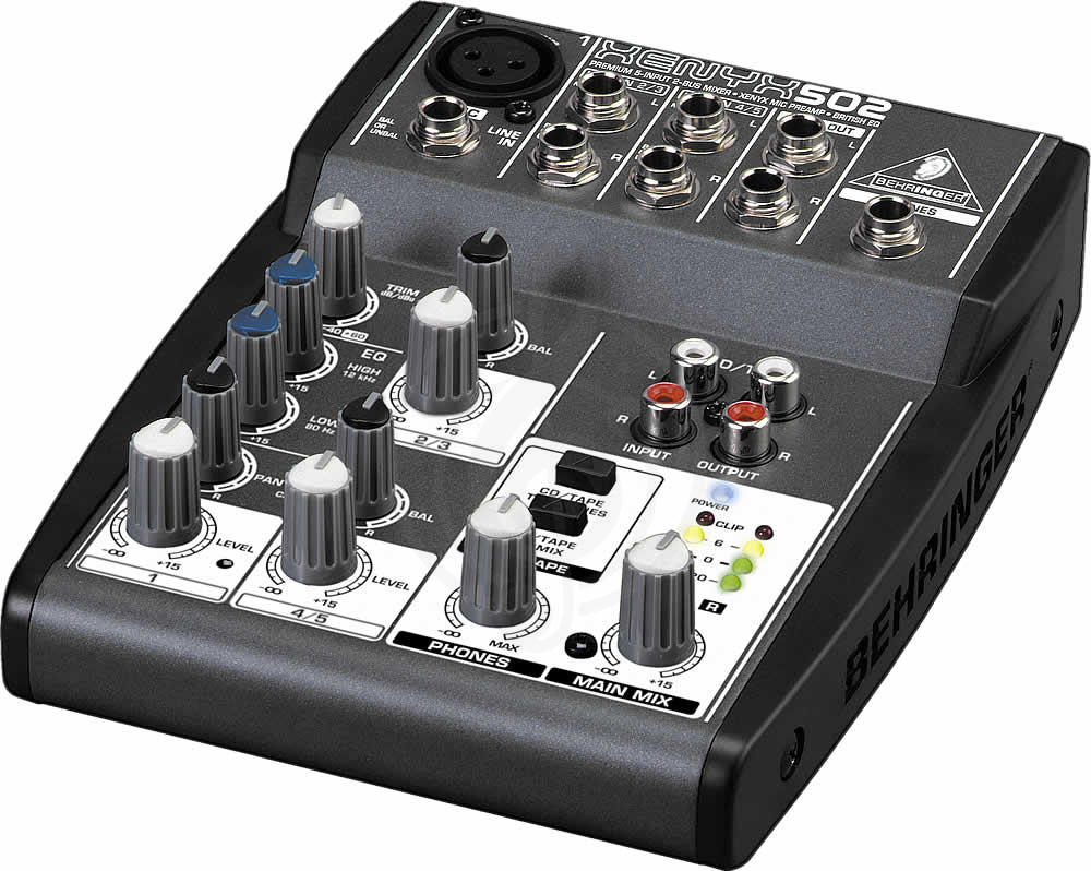 Аналоговый микшер Аналоговый микшер Behringer Behringer Xenyx 502 - аналоговый микшер Xenyx 502 - фото 2