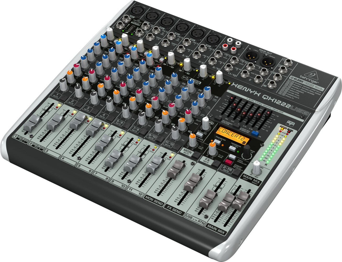 Аналоговый микшер Аналоговый микшер Behringer Behringer Xenyx QX1222USB Пульт микшерный Xenyx QX1222USB - фото 2