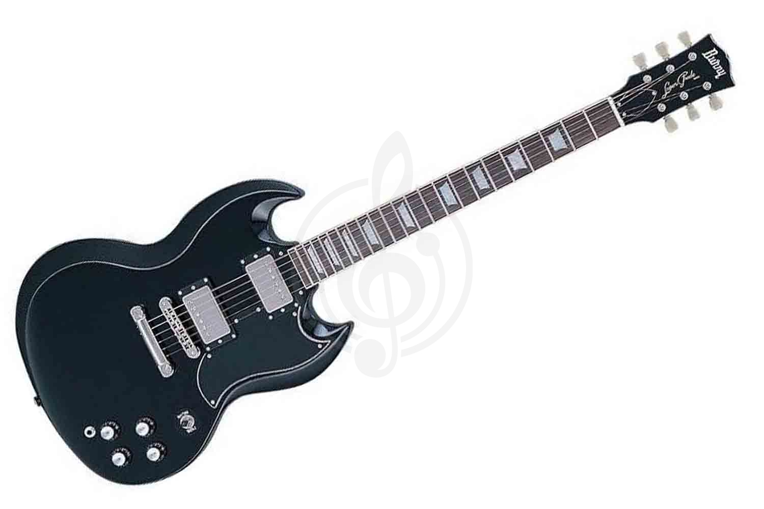 Электрогитара SG BURNY RSG55'63 BLK - Электрогитара типа Gibson SG '61 Reissue, Black, BURNY RSG55'63 BLK в магазине DominantaMusic - фото 1