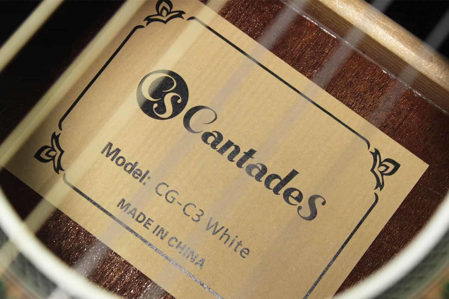Классическая гитара 4/4 CantadeS CG-C3 White - Классическая гитара, CantadeS CG-C3 White в магазине DominantaMusic - фото 7