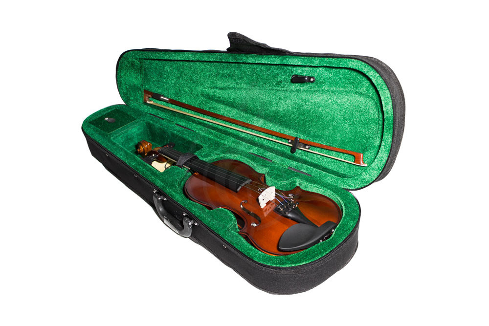 Скрипка Caraya MV-001. Скрипка 1/2. Скрипка 1/4. Красивый футляр для скрипки.