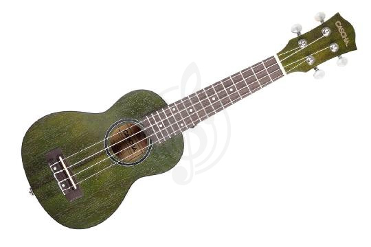 Изображение Cascha HH-2265 Mahogany Series - Укулеле сопрано, с чехлом, зеленый
