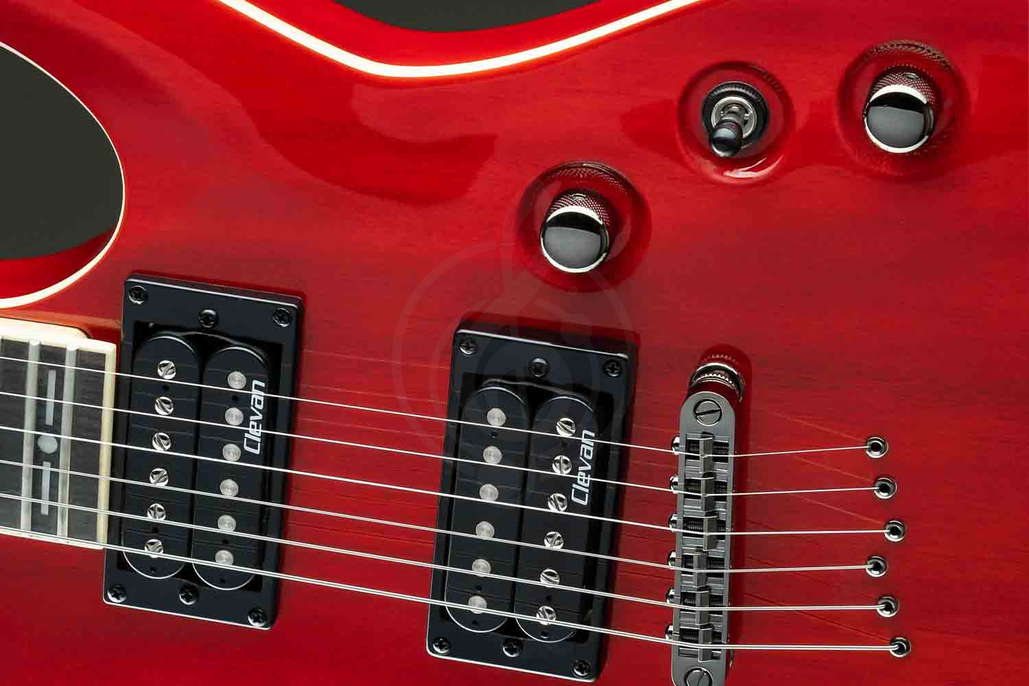 Электрогитара Stratocaster Clevan CTD-52-BCH - Электрогитара, красная, Clevan CTD-52-BCH в магазине DominantaMusic - фото 2